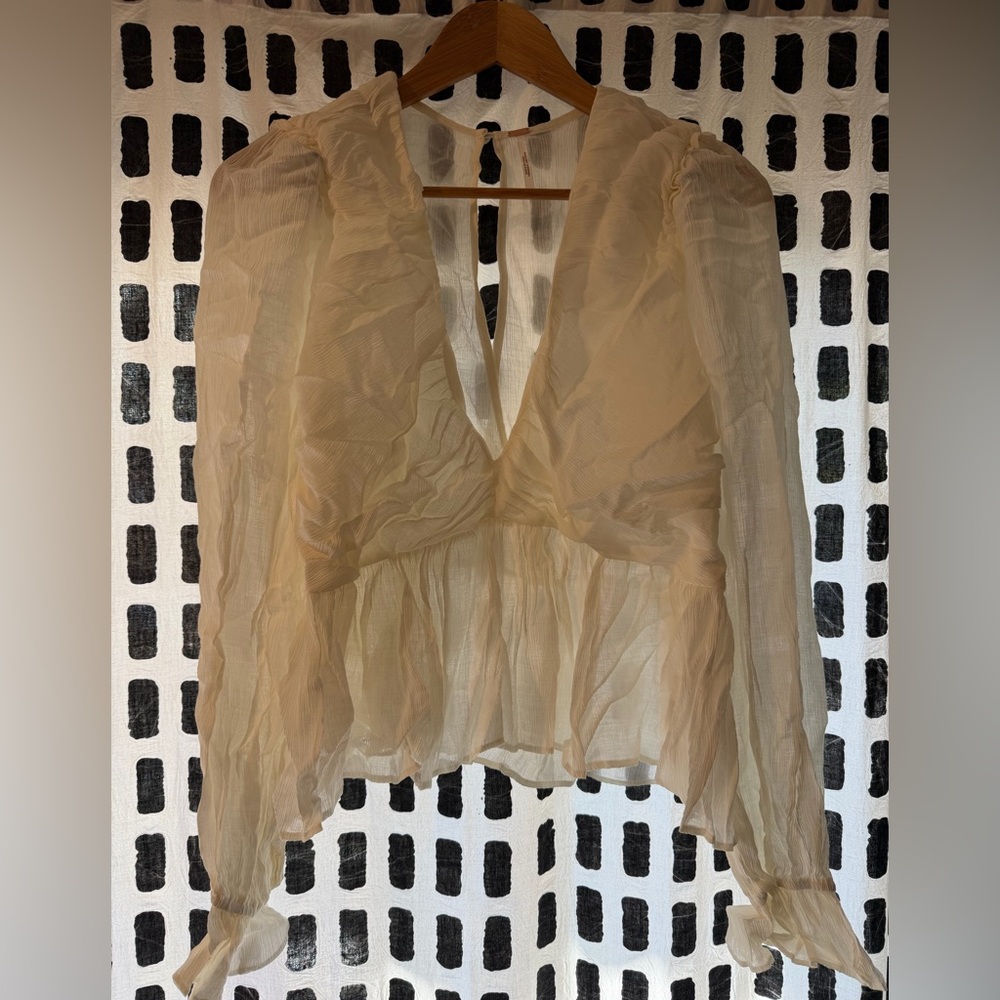 Free People Cream Women's Top